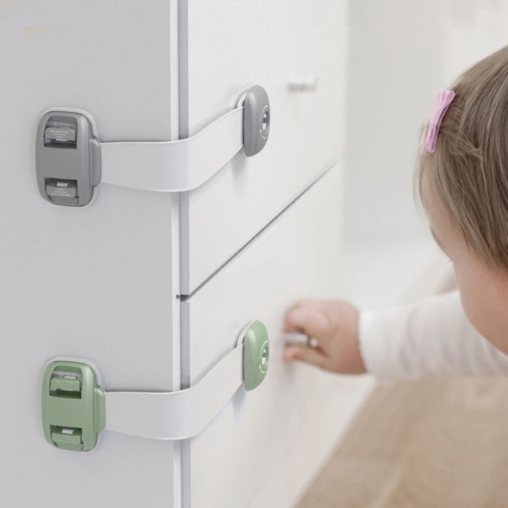 Child Safety Cabinet Lock Rotate 360 degrees Baby Security Protection Drawer Door Cabinet Lock Kids Safety Door Safety Lock