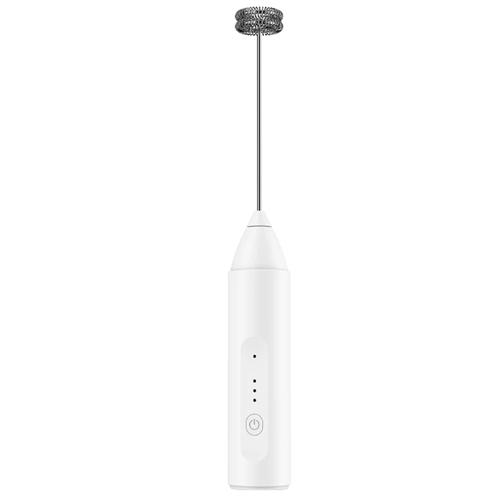 Wireless Milk Frother Mini Electric Handheld Foam Maker USB Rechargeable 3 Speeds Coffee Milk Mixer Electric Egg Beater