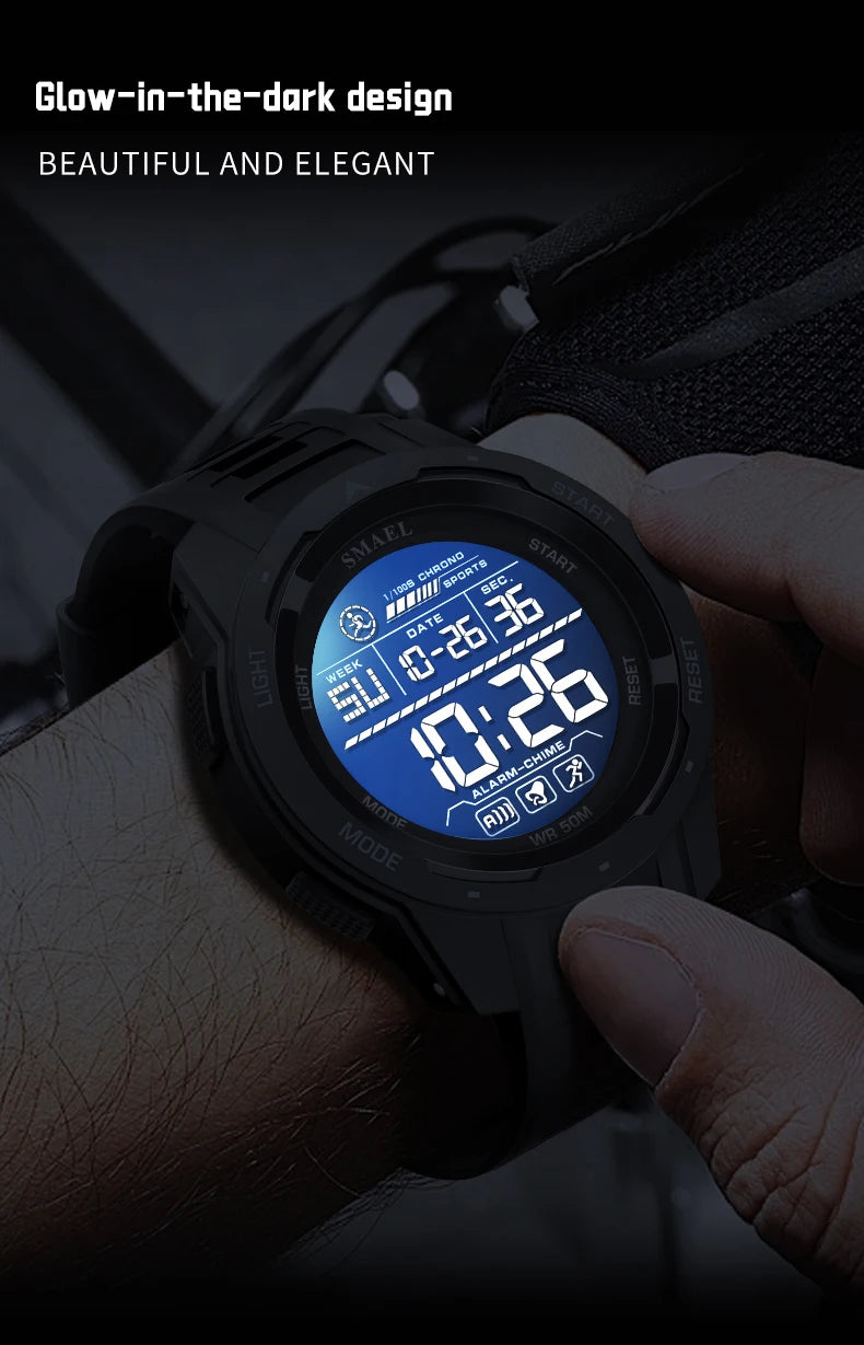 New SMAEL 8105 Watches Camo Strap Military Sport Watch for Men Clock Fashion Digital Wristwatch Waterproof Shockproof Watches