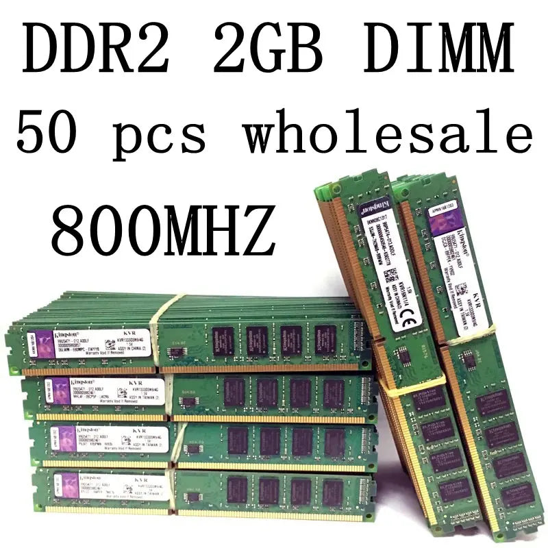 Kingston Memoria Ram DDR2 2GB 4GB(2X2GB) Kit DIMM Memory RAM Computer Desktop 667MHz 800Mhz PC2-5300 6400 ddr2 ram Memory