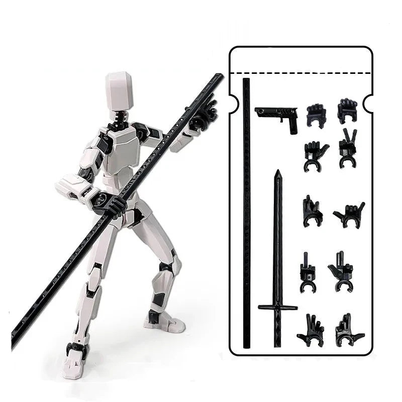 20cm Big 3D Multi-Jointed Movable Shapeshift Robot Printed Mannequin Dummy Action Model Doll Toys Kid Decora for Girl Boys Gifts