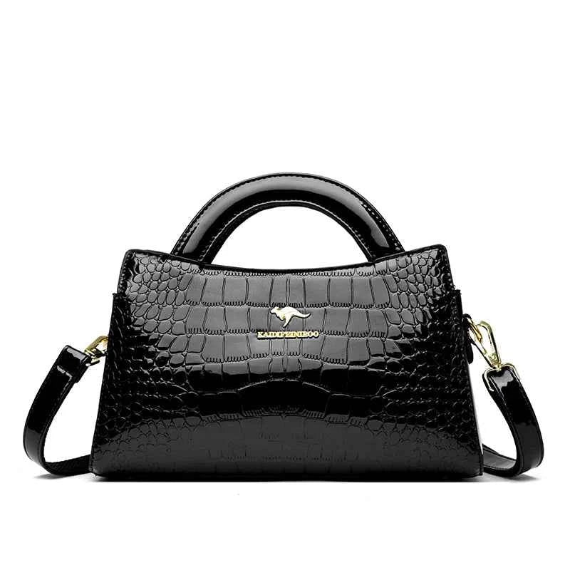 KAIDIFEINIROO Kangaroo Brand Alligator Pu Leather Shoulder Crossbody Bag Clutch Hand Bags for Mother Small Women Handbags New