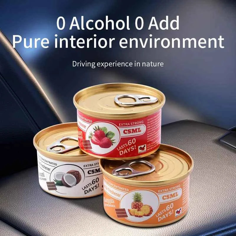 Best-selling Wooden Block Canned Car Aromatherapy, Car Fragrance Paste, Deodorizing Air Freshener, High-end Solid Perfume