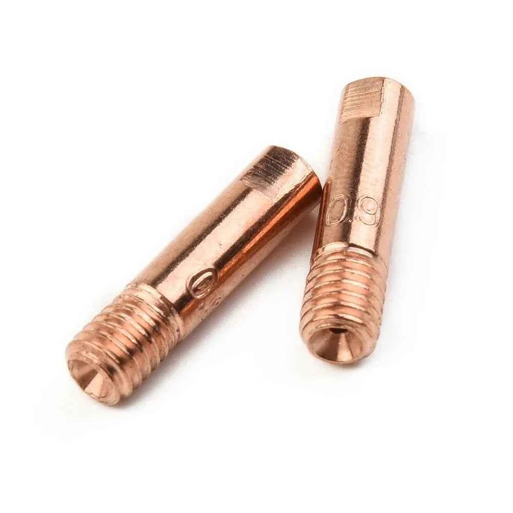 Mig Welding Machine Contact Tips Kit 0.6-1.2mm M6 Nozzle For MB-15AK Welding Torch Nozzles Welder Holder Gas Tools