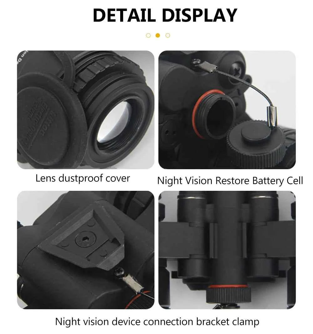 BOOIU Helmet Night Vision Two-Tube Night Vision Device PVS15 Model With Battery Case Sports Helmet Accessory No Function Model