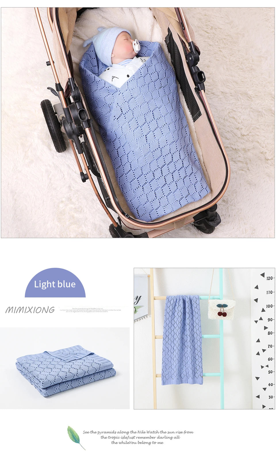 Baby Blanket Super Soft knitted Newborn Stroller Bed Sleeping Cover Toddler Infant Bedding Muslin Swaddle Wrapper 100*80CM Plaid