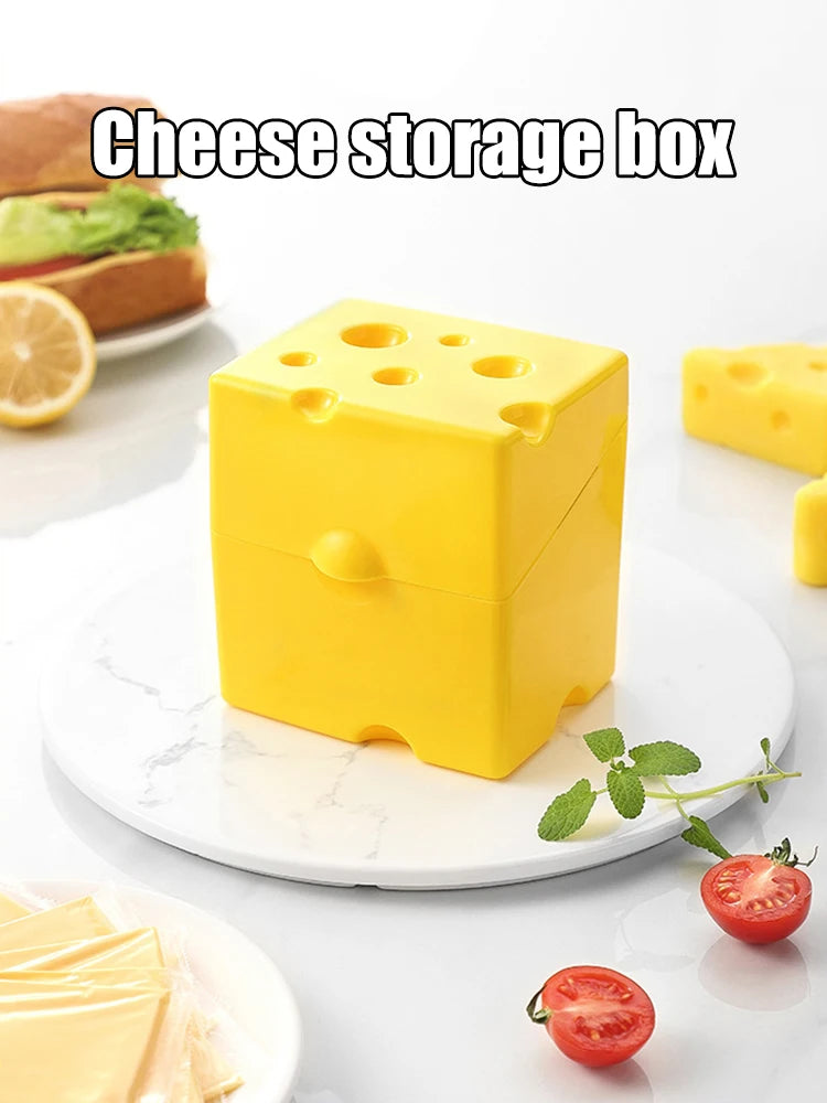 Clamshell Cheese Box, Household Kitchen Crisper, Butter, Cheese, Cheese Packaging Storage Box, Refrigerator Food Crisper Box