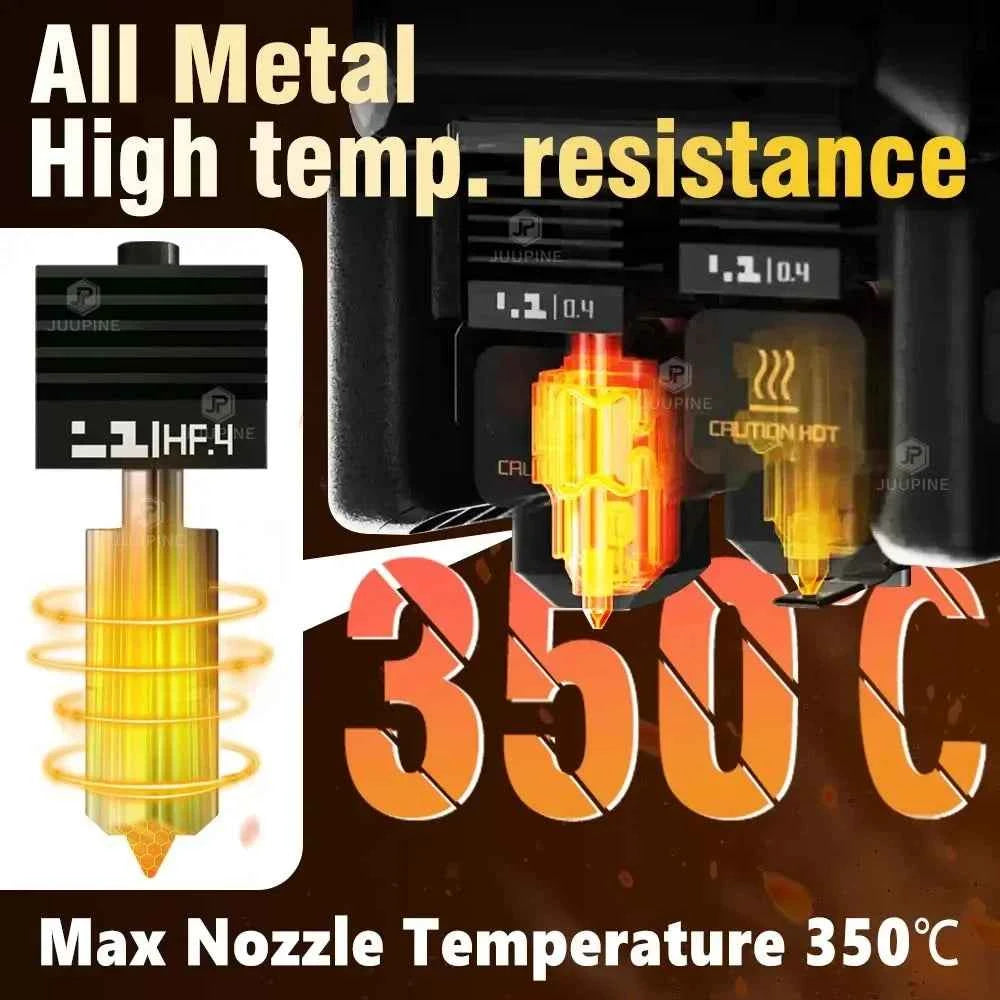 High Flow For Bambu Lab H2D/H2S P2S X2D Hotend 0.4MM 0.6 0.8 High Quality Fast Printing Upgrade Quick Swap P2S Nozzle Assembly