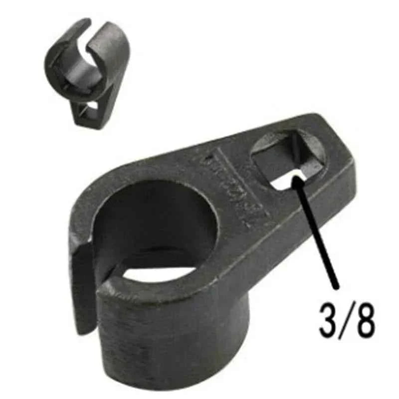 3/8" 22mm Offset Oxygen Sensor Socket Wrench, O2 Sensor Removal Tool Kit Set, Engine Adapter Wrench for Lambda Sensor