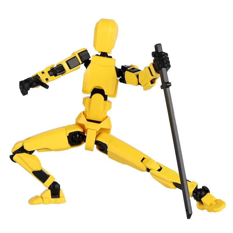 20cm Big 3D Multi-Jointed Movable Shapeshift Robot Printed Mannequin Dummy Action Model Doll Toys Kid Decora for Girl Boys Gifts