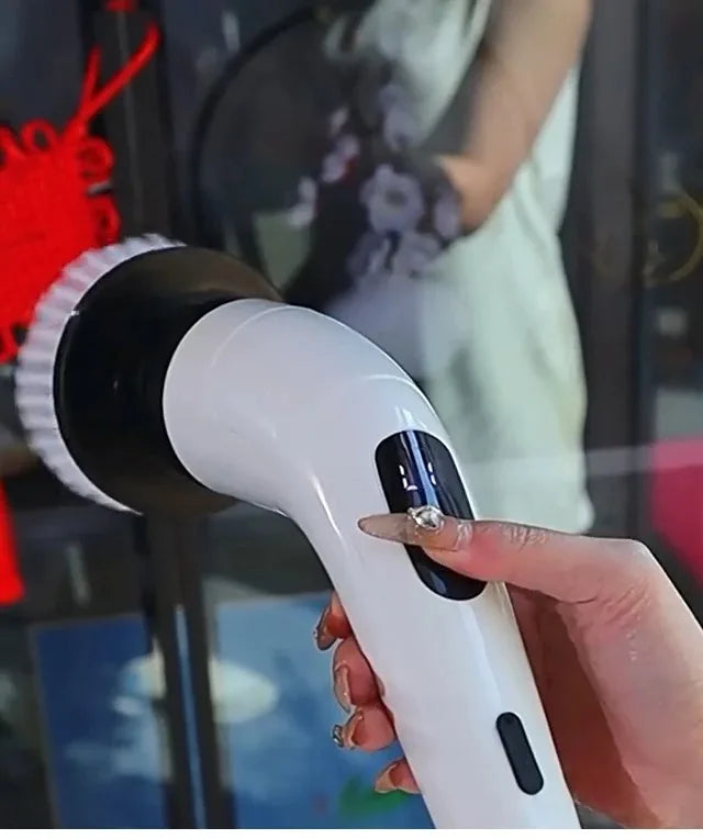 Electric Cleaning Brush Electric Spin Scrubber 7 in 1 Cleaning Tool For Kitchen/Bathroom/Living Room Household Hair Brushes
