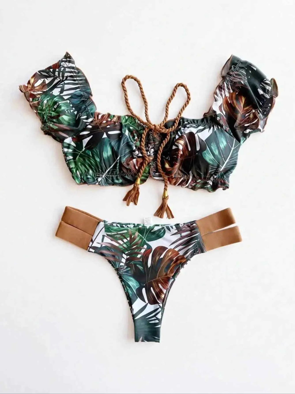 RUOTONGSEPT New Push Up 2024 Bikini Set Women Swimsuit Ruffle Biquini Swimwear Sexy Brazilian Ribbed Beachwear Bathing Suit