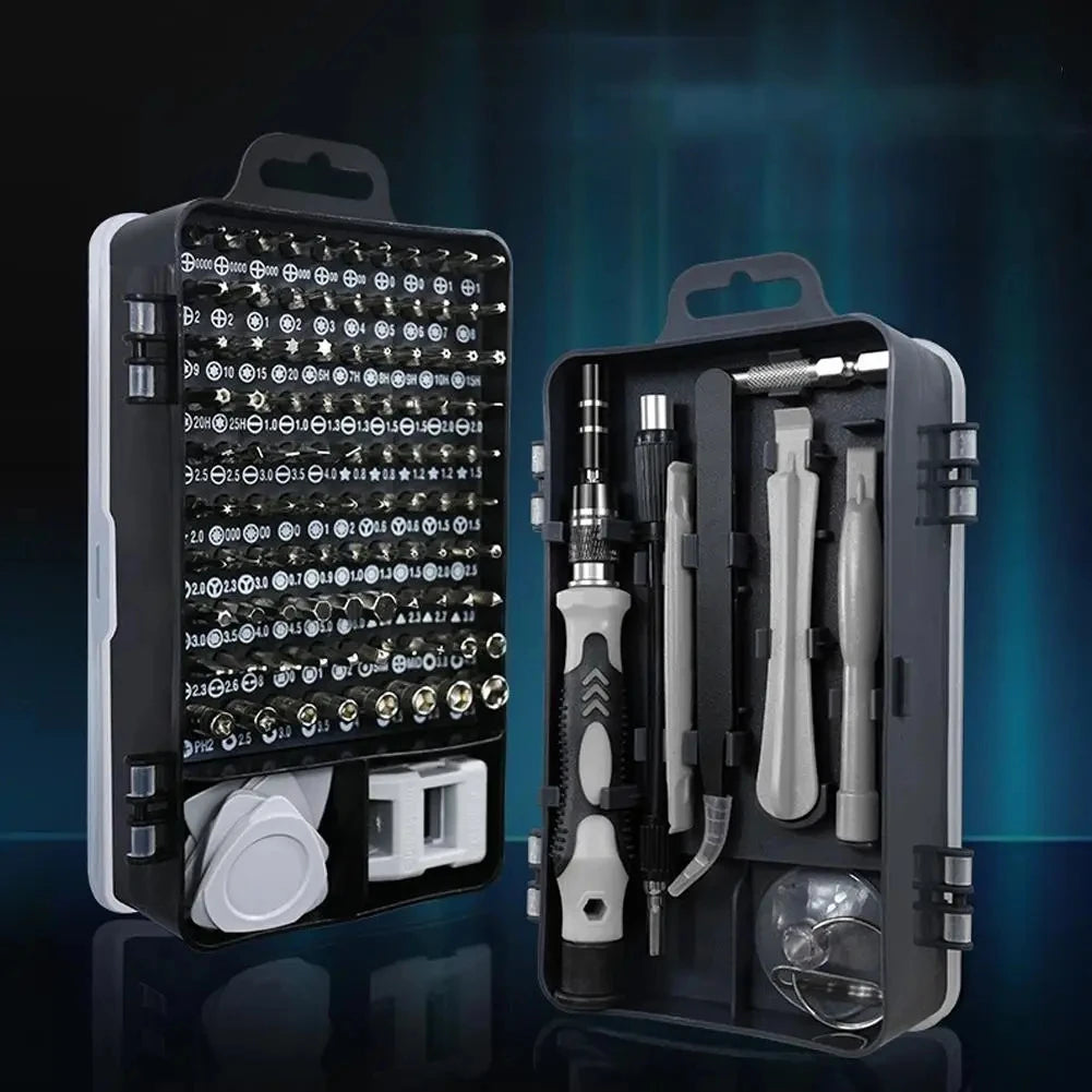 Precision electronic magnetic repair tool set, including repair boxes for computers, iphones and home computers