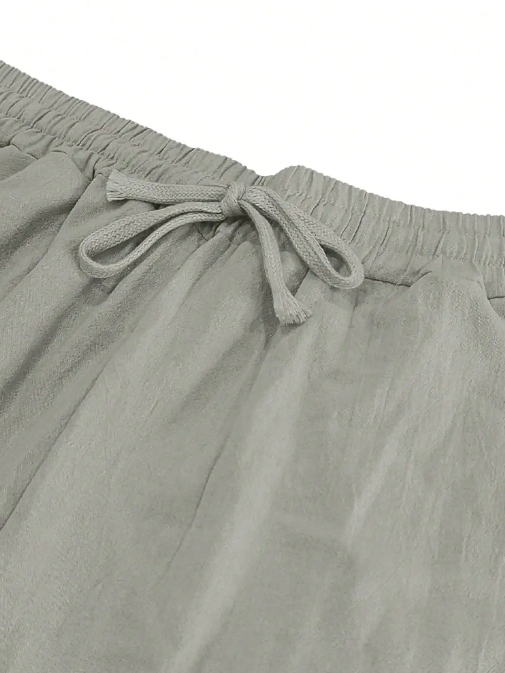 Men Linen Wide Leg Casual Pants Loose Lightweight Trousers Breathable Summer Spring Fall Daily Wear