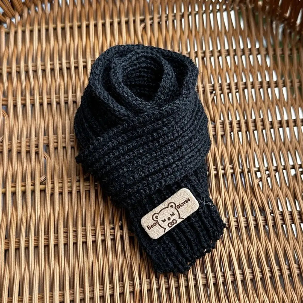 Fashion Doll Christmas Scarf Knitted Multi-colors Little Bear Scarves Casual Wear DIY Kids Gift Toys for 20cm Cotton Dolls