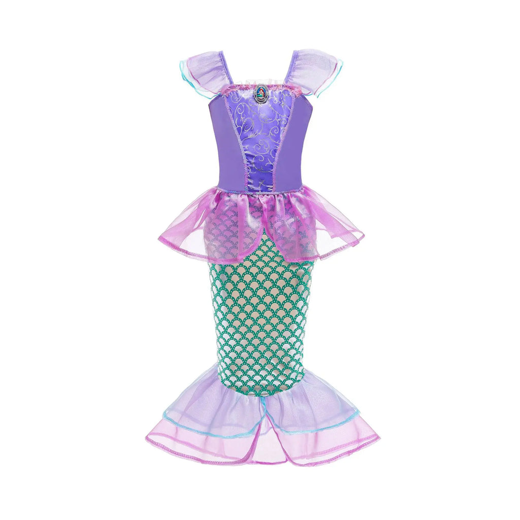 Kids Princess Cosplay Costume Girl Snow Queen Dress Halloween Carnival Clothes Cute Cosplay Evening Party Clothing for 2-10 Year