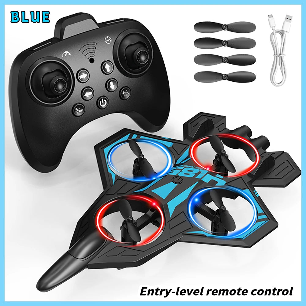 YL86 RC Plane Helicopter Three speed switching Aircraft Rolling at 360 °Fighter Hover at fixed height RC Drone Toys