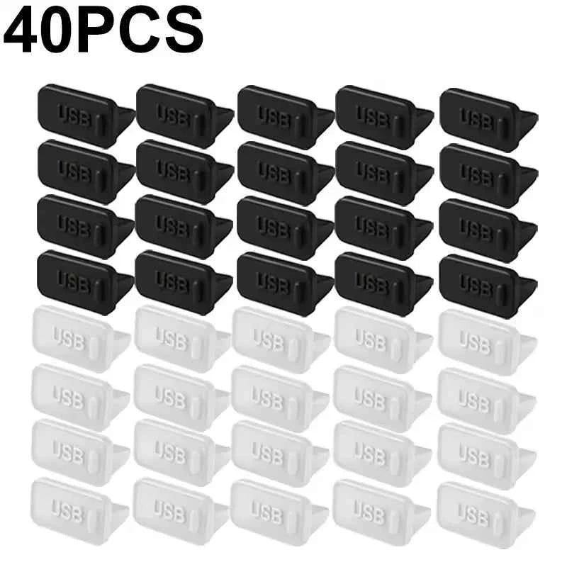 Dust Plug for USB -A Charger Port Cover Cap Female Jack Universal Silicone Dustproof USB-A Ports Protector PC Notebook Laptop