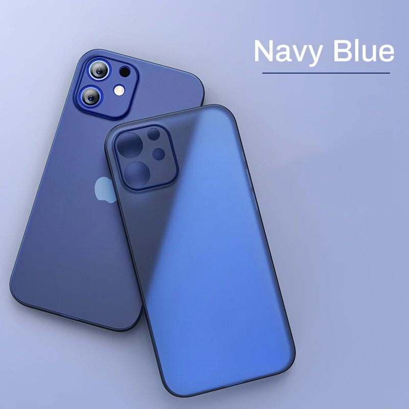 New Ultra Thin Matte Phone Case For Iphone 11 12 13 14 15 16 Plus Pro Max Mini X Xr XsMax Slim Cover Cases