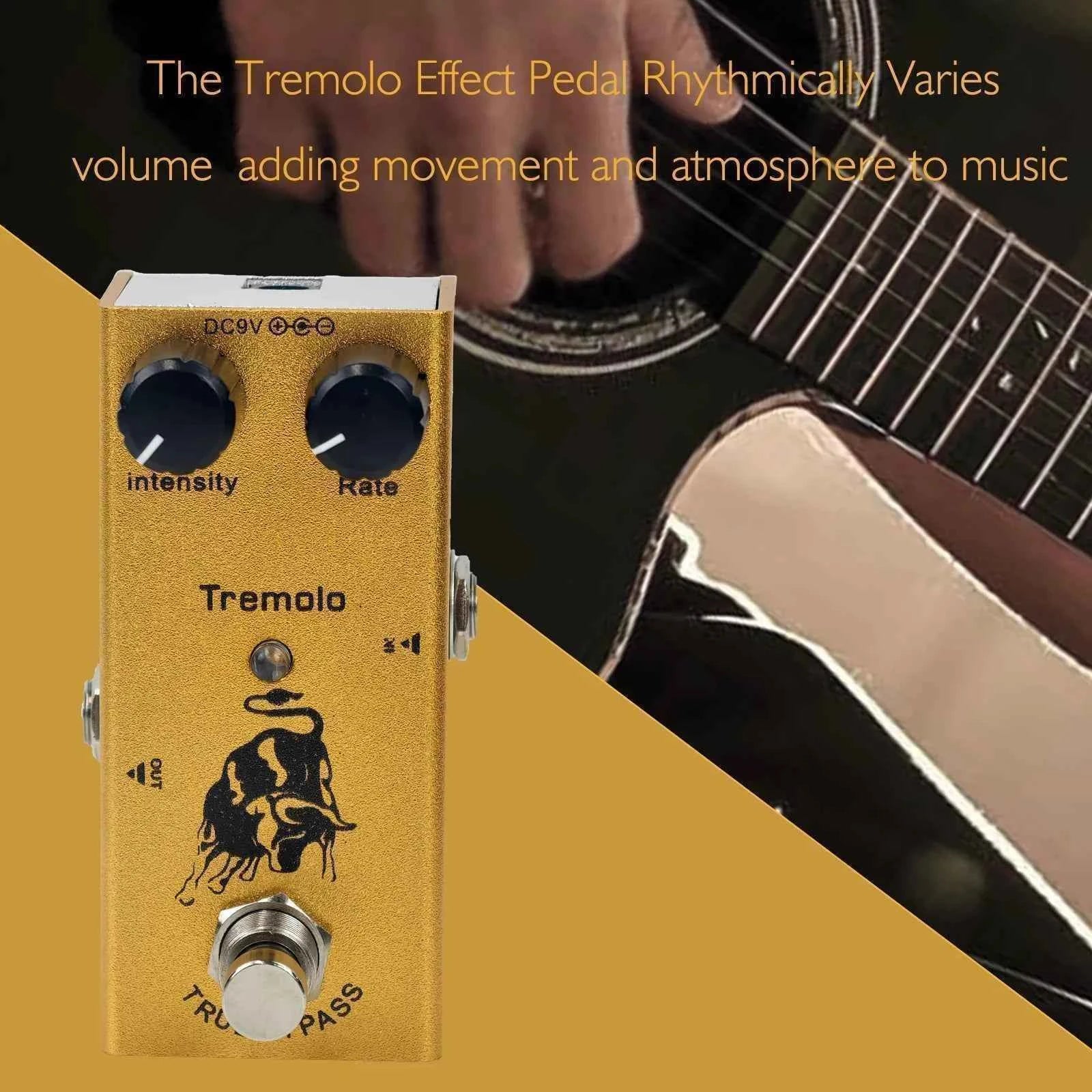 Electric Guitar Pedal Overdrive/ Distortion/Chorus/Delay/Tremolo Delay True Bypass, Durable Design for Versatile Tones