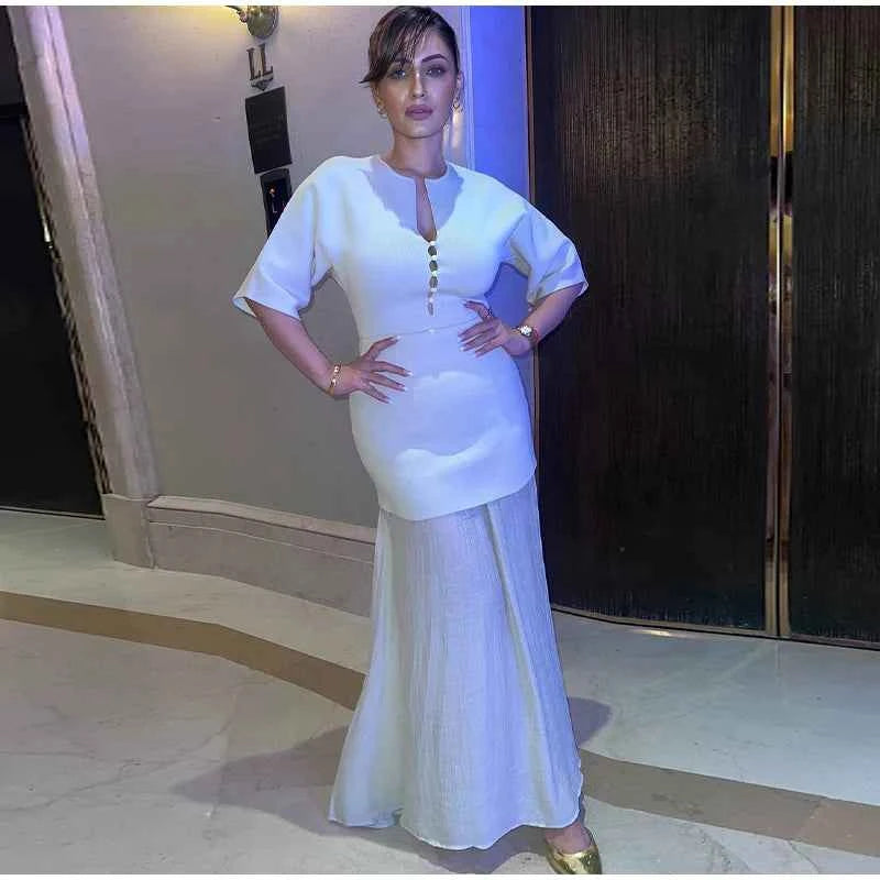 Elegant Women Patchwork Long Dress Short Sleeve O Neck Button A-Line Dresses Spring Summer Vintage Beach Vacation Casual Robes