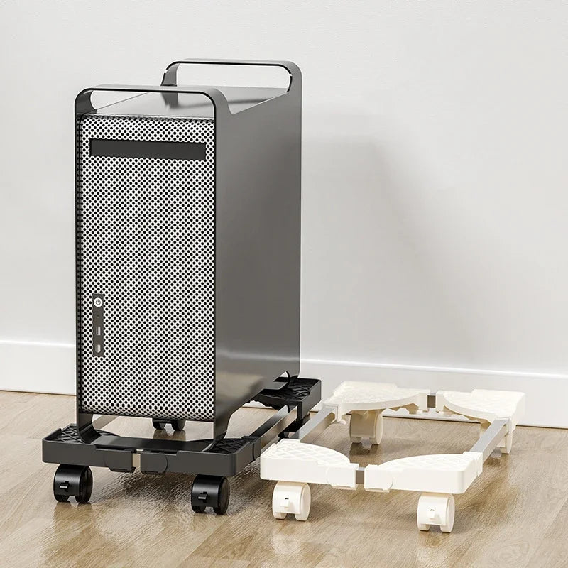 Computer Tower Stand, Adjustable Mobile CPU Stand,  Pc Floor Riser Stand，CPU Holder PC Tower Stand with Rolling Caster Wheels