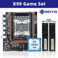 SOYO X99 Motherboard Set Kit With Intel LGA2011-3 Xeon E5 2680 V4 and DDR4 16GB (2*8GB) 2133MHz Dual Channel RAM M.2 NVME