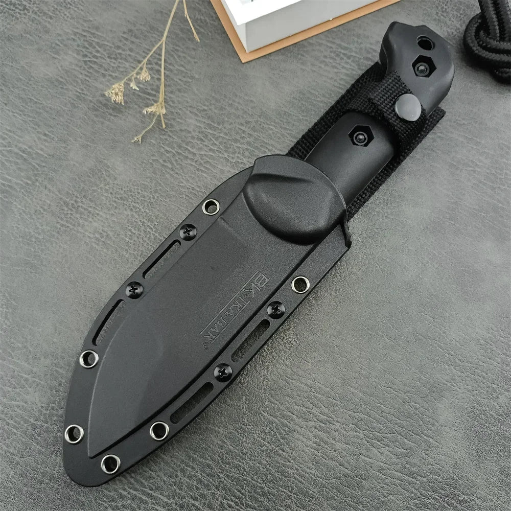 NEW KB Fixed Blade Knife BK2 Outdoor Camping Knife 8Cr13Mov Blade Nylon Fiber Handle EDC Survival Hunting Hiking Tool Gift