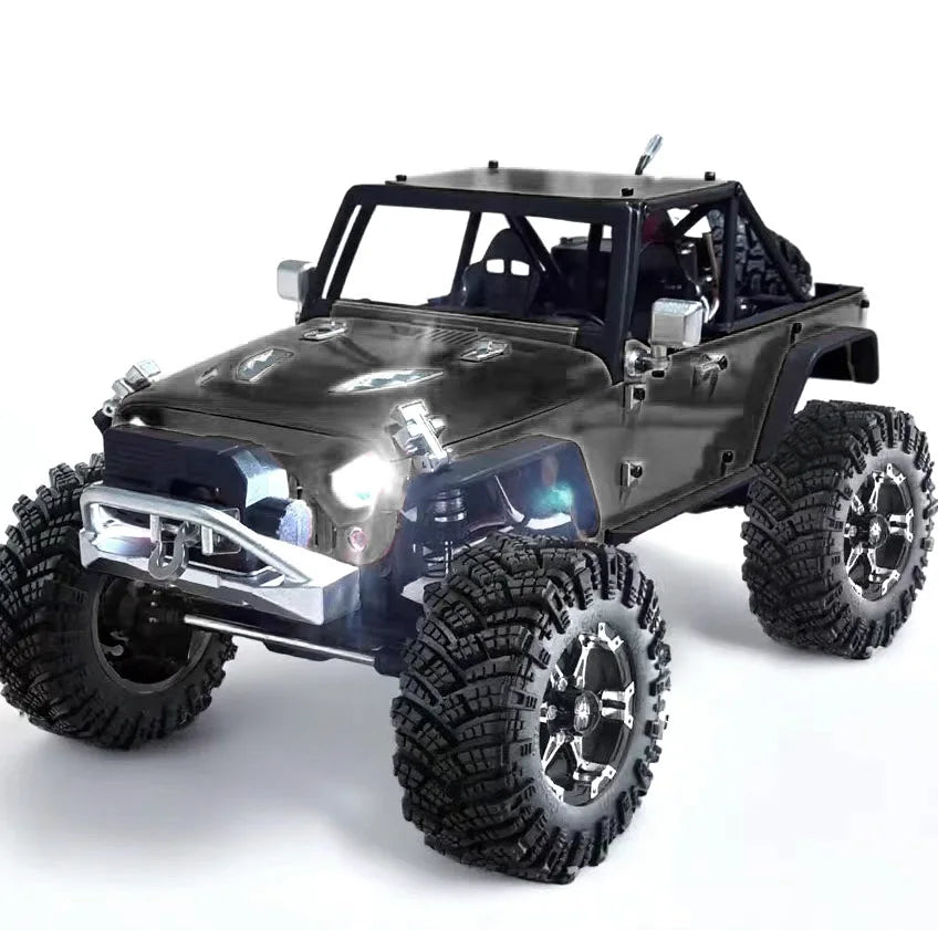 RED SPIDER Metal Alloy 1.9 inch Beadlock Wheel Rims 98mm OD Rubber Tires for Axial Wraith TRX-4 1/10 RC Crawler Model Car Parts