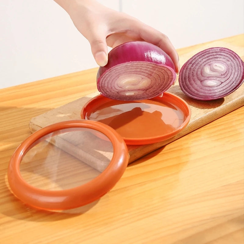 1/4pcs Kitchen Storage Box Fruit Vegetable Container Fresh Box Avocado Tomato Lemon Onion Fresh-Keeping Crisper Kitchen Gadgets