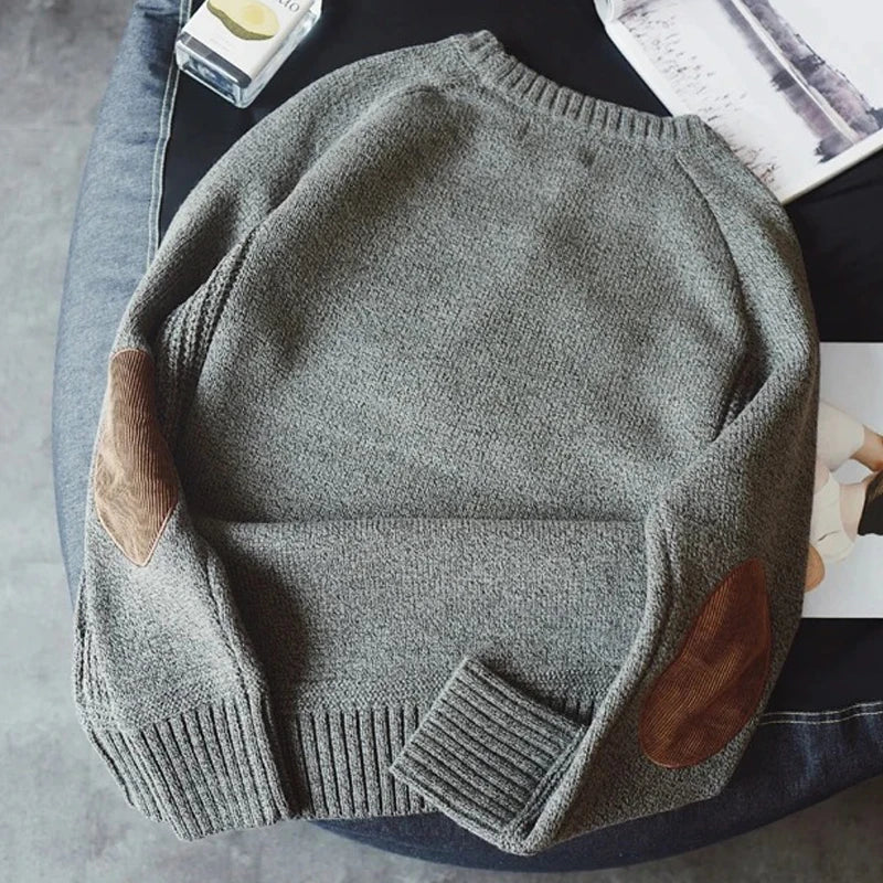 Sweaters Male 2026 Winter New Style Thick Warm Sweater Men Youth O-neck Sweaters Autumn Men's Wool Pullovers Size Plush M-5XL