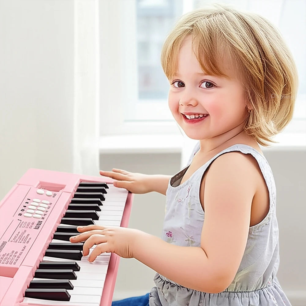 37 Keys Kids Electronic Piano with Microphone Educational Toys Musical Instrument for Kids Toddlers Boys Girls Birthday Gift