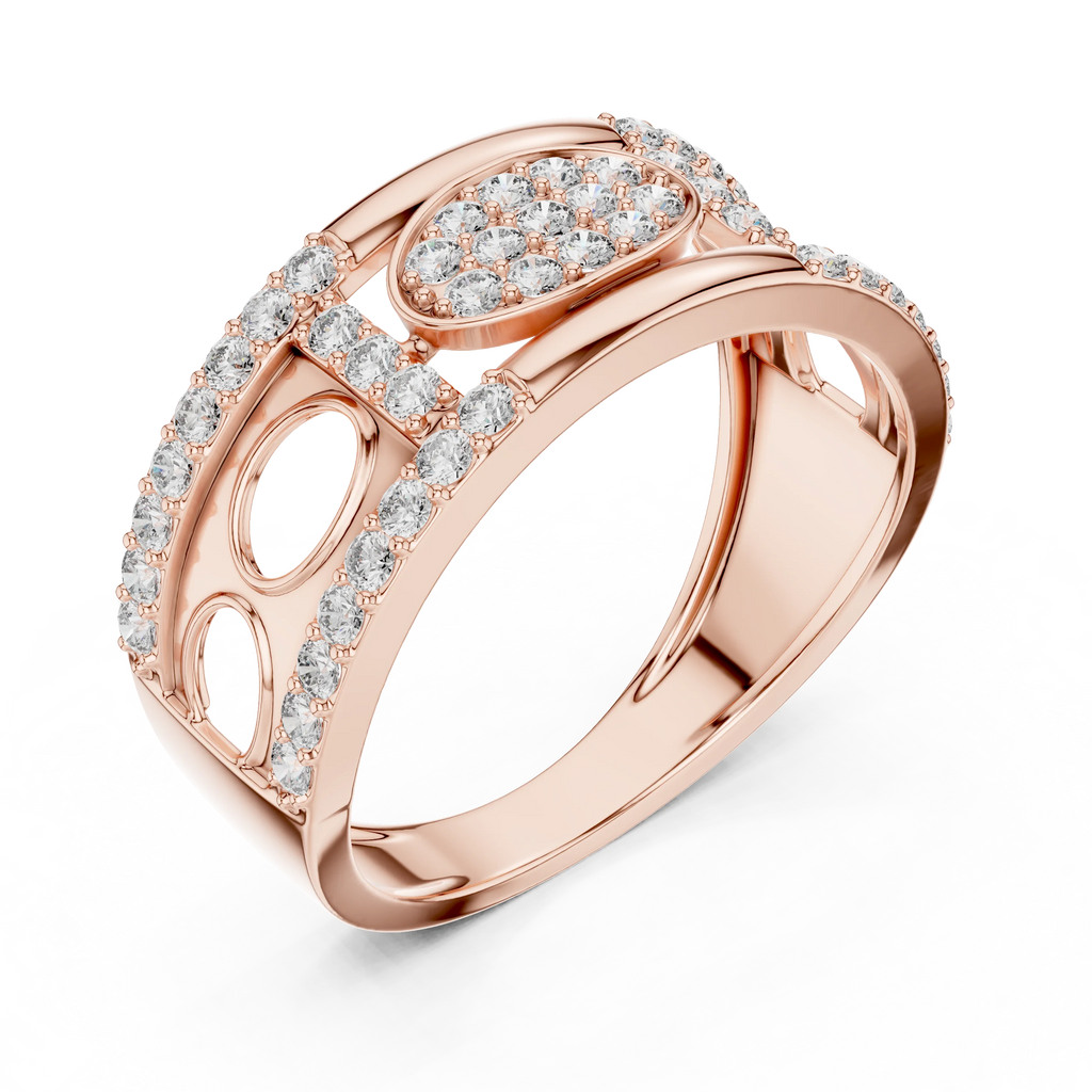 New Arrival Hip Hop Style Vvs Moissanite 925 Gold Ice Out Rings Customizable Unisex for Wedding Anniversary & Party Occasions