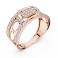 New Arrival Hip Hop Style Vvs Moissanite 925 Gold Ice Out Rings Customizable Unisex for Wedding Anniversary & Party Occasions