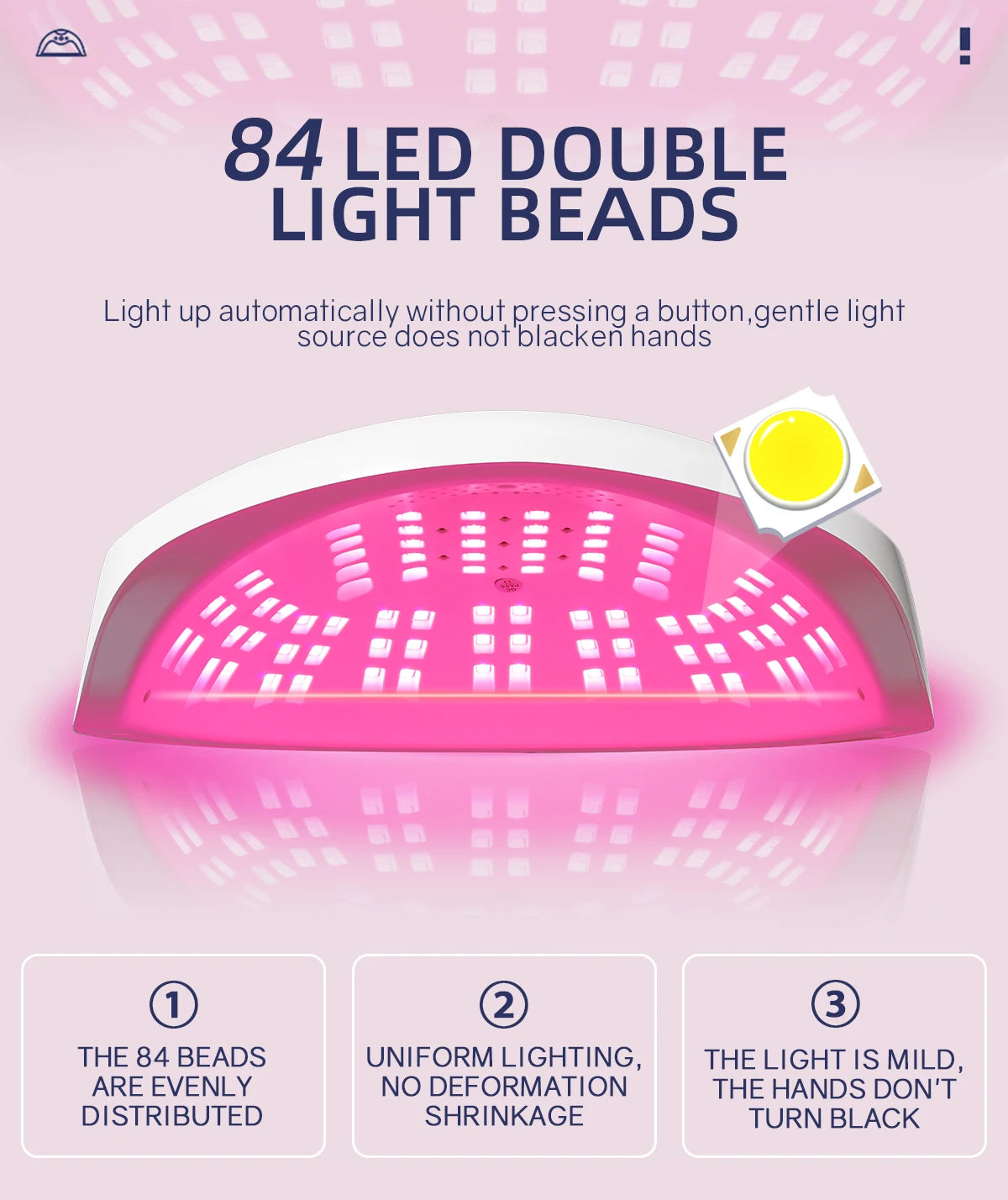 380W UV LED Nail Drying Lamp Professional UV Nail Lamp for Fast Curing Gel 84LEDS Gel Polish Drying Lamp With Lntelligent Sensor