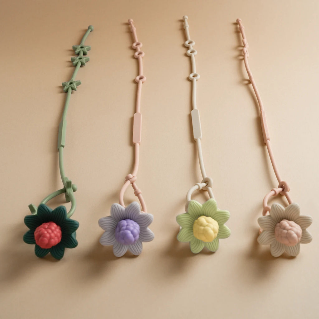 1PCS Silicone Baby Teething Toys Flower Grape Baby Toys Soft Baby Teether Toys Chewing Training Baby Products Baby Accessories