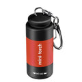 USB Rechargeable LED Pocket Keychain Flashlight Multifunctional Strong Light Waterproof for Outdoor Hiking Camping Mini