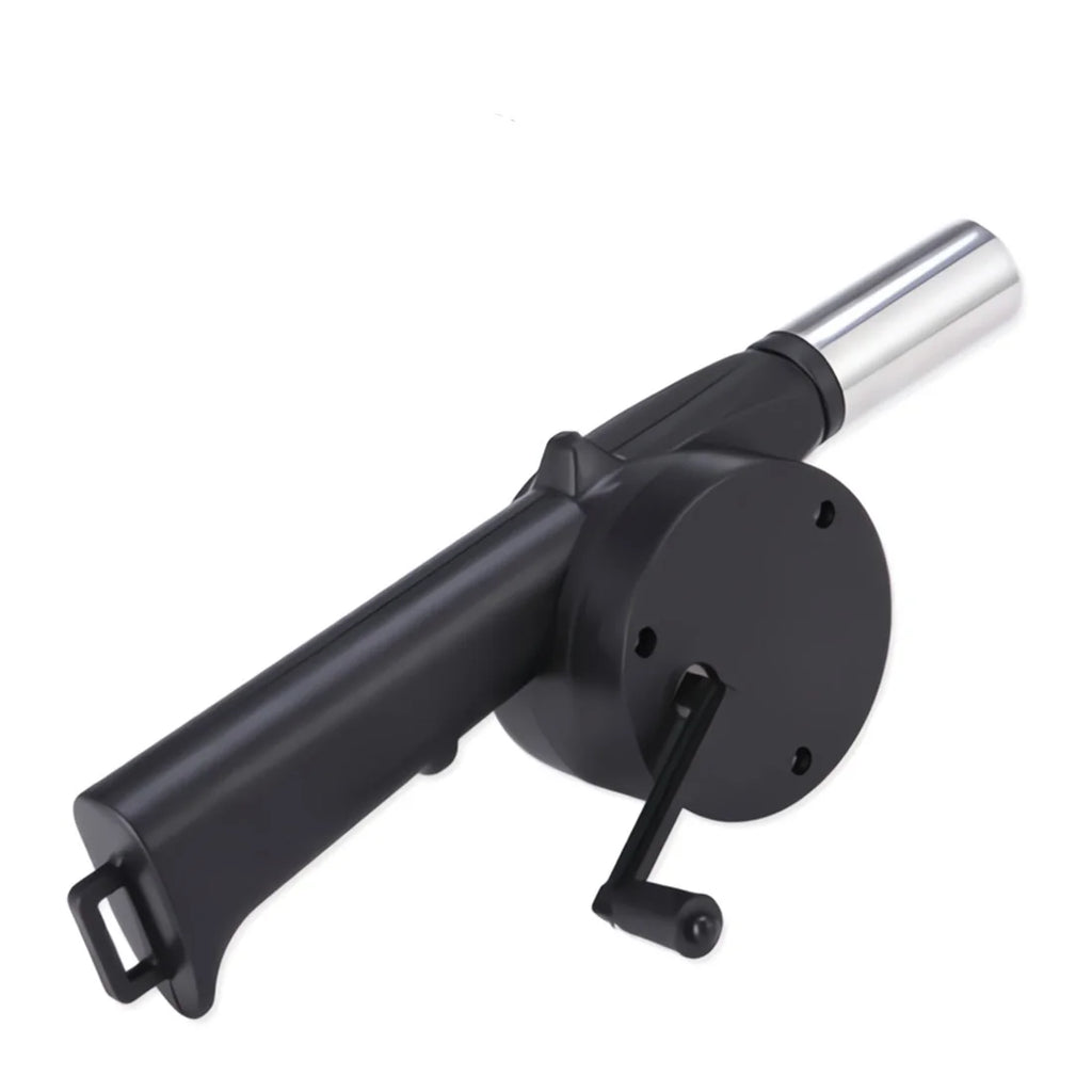 Mini Hand-cranked Air Blower Portable BBQ Grill Fire Bellows Barbecue Fan for Picnic Camping Outdoor Grilling Essentials