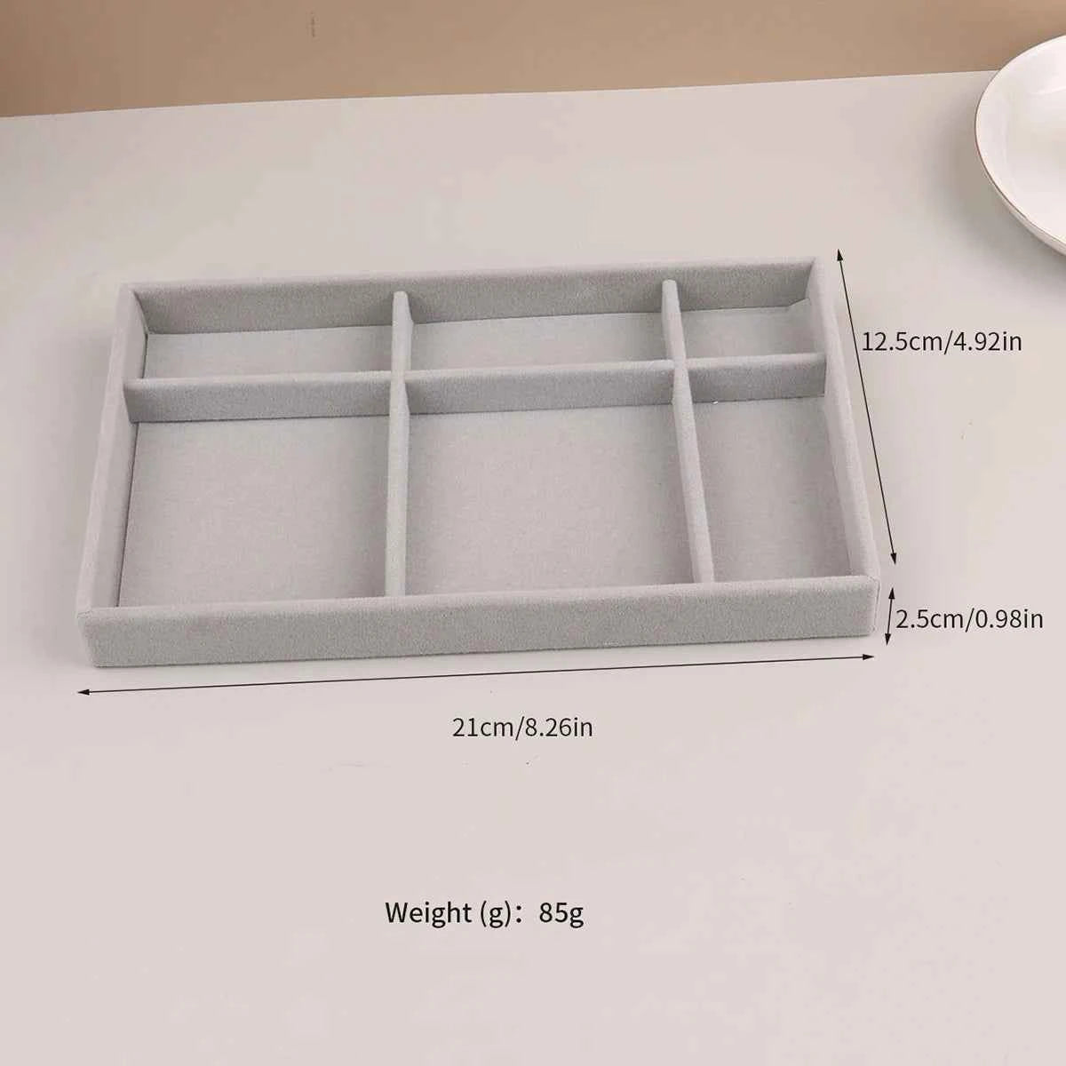 Velvet Jewelry Display Stackable Exquisite Jewellery Holder Portable Ring Earrings Necklace Organizer Box organizator de boys