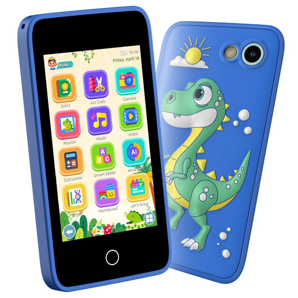 Kids' 3.97-inch Touch Screen Toddler Smart Phone Learning Toy, with Educational Games, High Capacity Children's Phone,Toy Phone