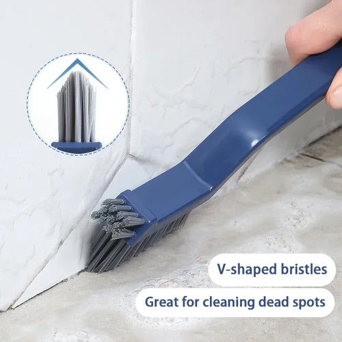 2-in-1 Corner Gap Cleaning Brush For Tiles And Grout