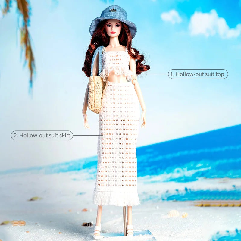 2026 New Xianxian Doll Clothes Set High-end Wear Suit Coat Top Skirt Princess Exquisite Makeup Dress Up Toys Doll Accessories