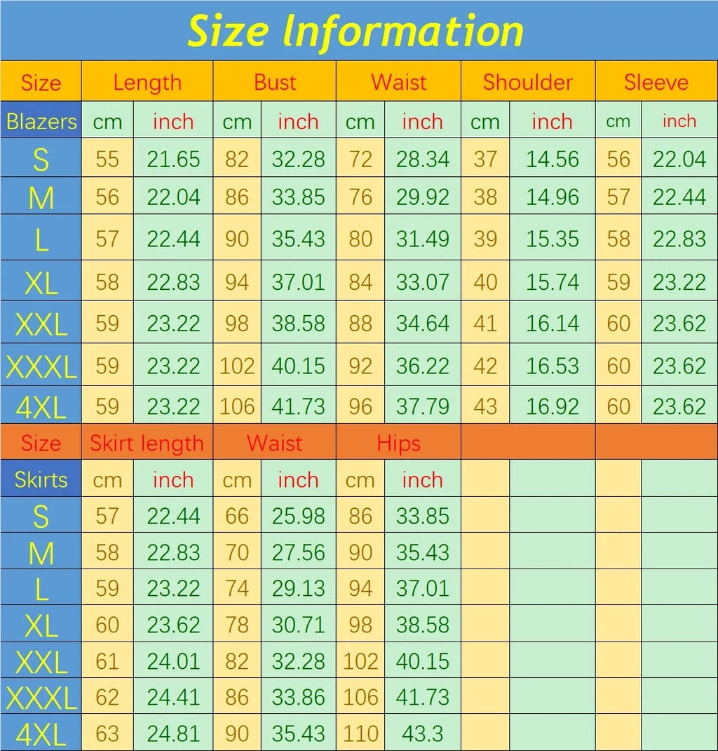 AIyssa Fashionable classic long-sleeved suit set, office business women's clothing, high-quality two-piece suit jacket + skirt.