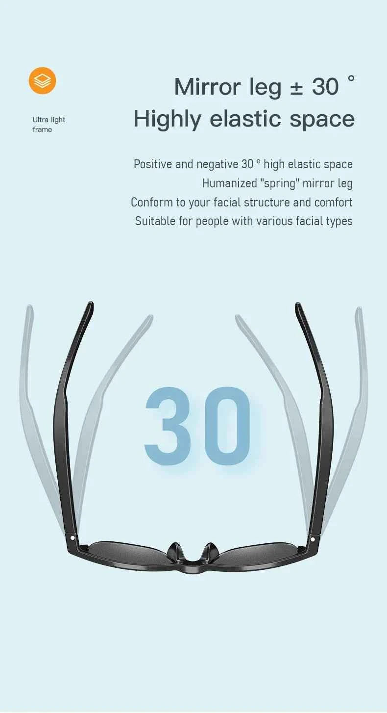 New Smart Bluetooth V5.3 Sunglasses Glasses Call Outdoor Sports Headphones HIFI Black Technology Anti-touch UV For Men And Women