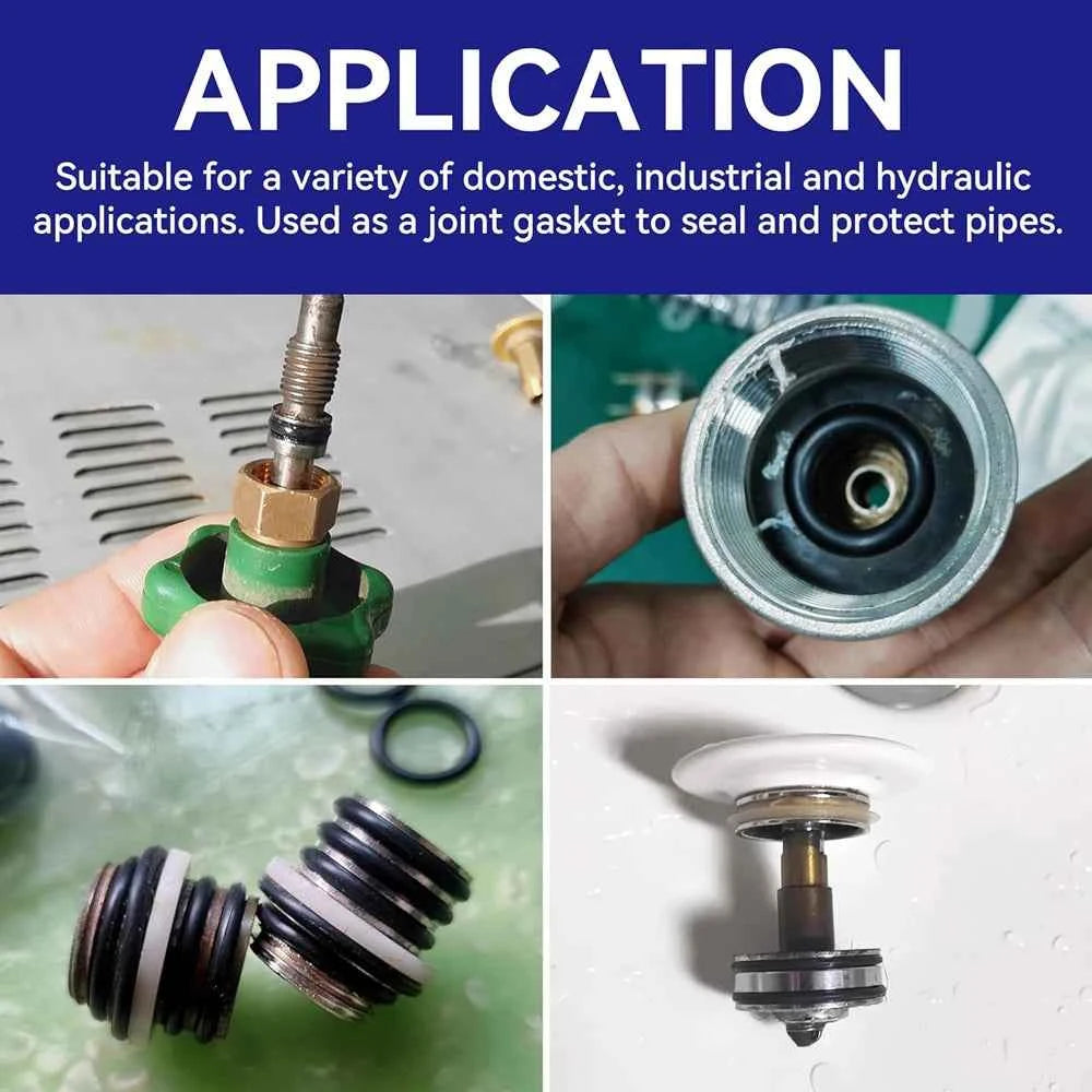 419/225PCS Set Universal O-Ring Assortment 32 Size Nitrile Rubber Ring Seal O Ring Gasket for Plumbing Automotive Faucet Repair