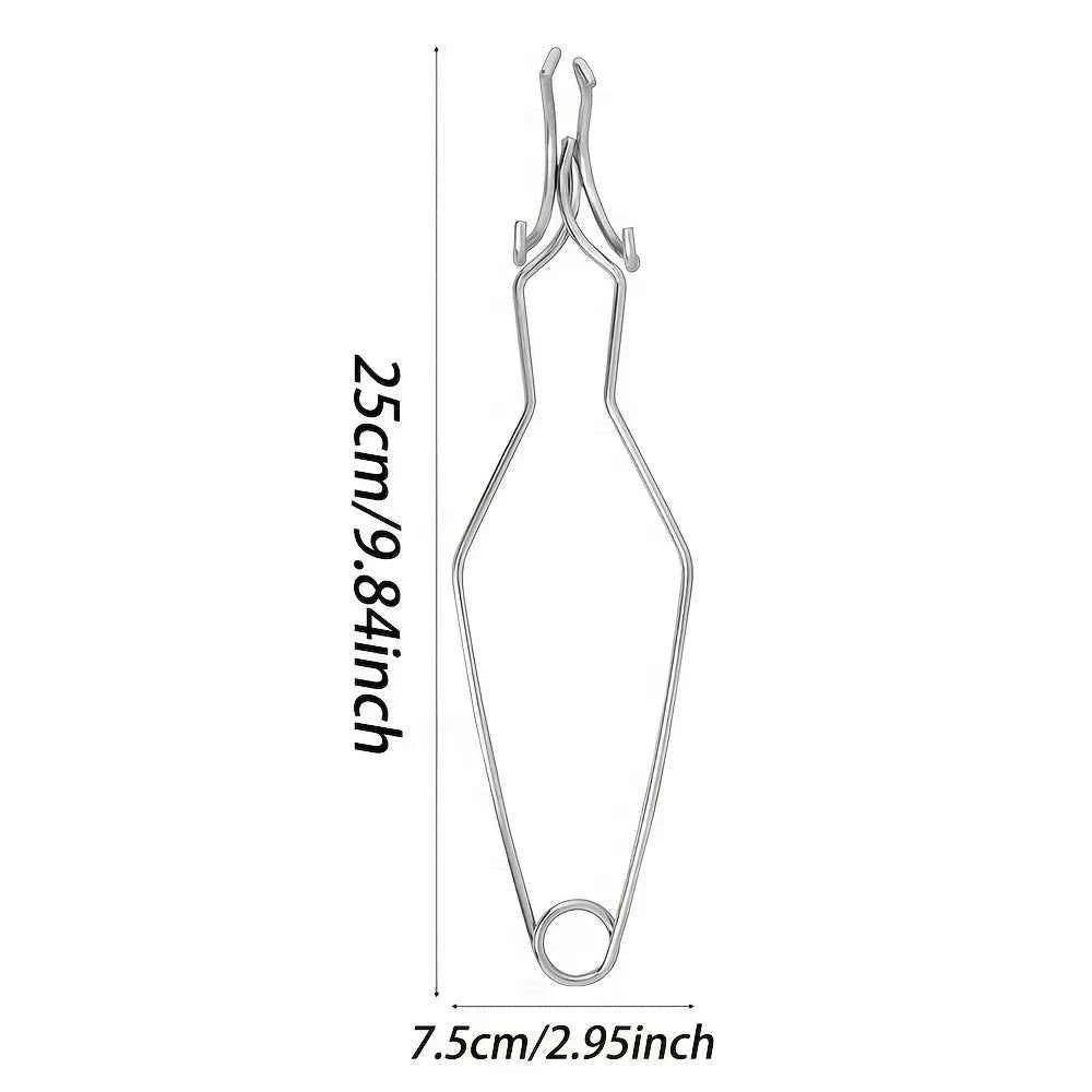 High-Temp Quartz Crucible Clip and Melting Bowl Set for Gold Silver Melting Jewelry Casting Metal Refining Furnace Tools