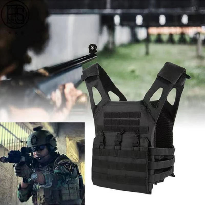 JPC Molle Plate Carrierr Lightweight Tactical Vest With EVA Foam Board CS Game Jungle Security Equipment Wearing Hunting Vest