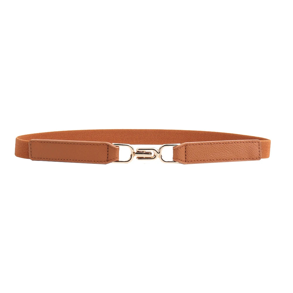 Women Skinny Belt for Dresses Ladies Fashion Elastic Belts Waist Band Cinch Waistband