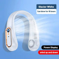 Neck Bladeless Fan Mini Ultra Long Life Portable Lazy Silent Fan USB Charging Student Sports Office Digital Display Power 5 Gear