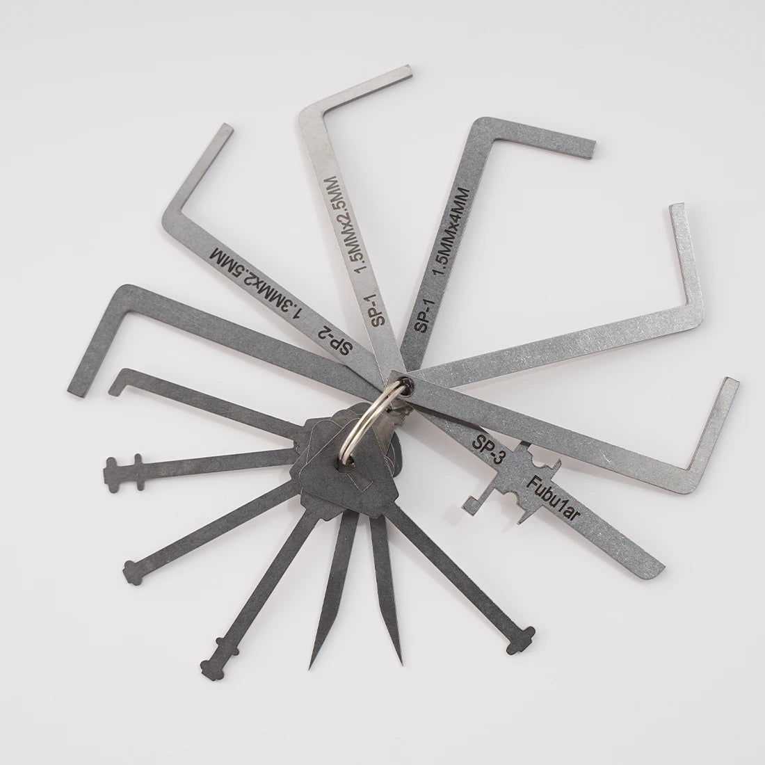 Locksmith Push Rod Tension Wrench Tools for Lock,Comb Lock Tools Portable Pocket Tools